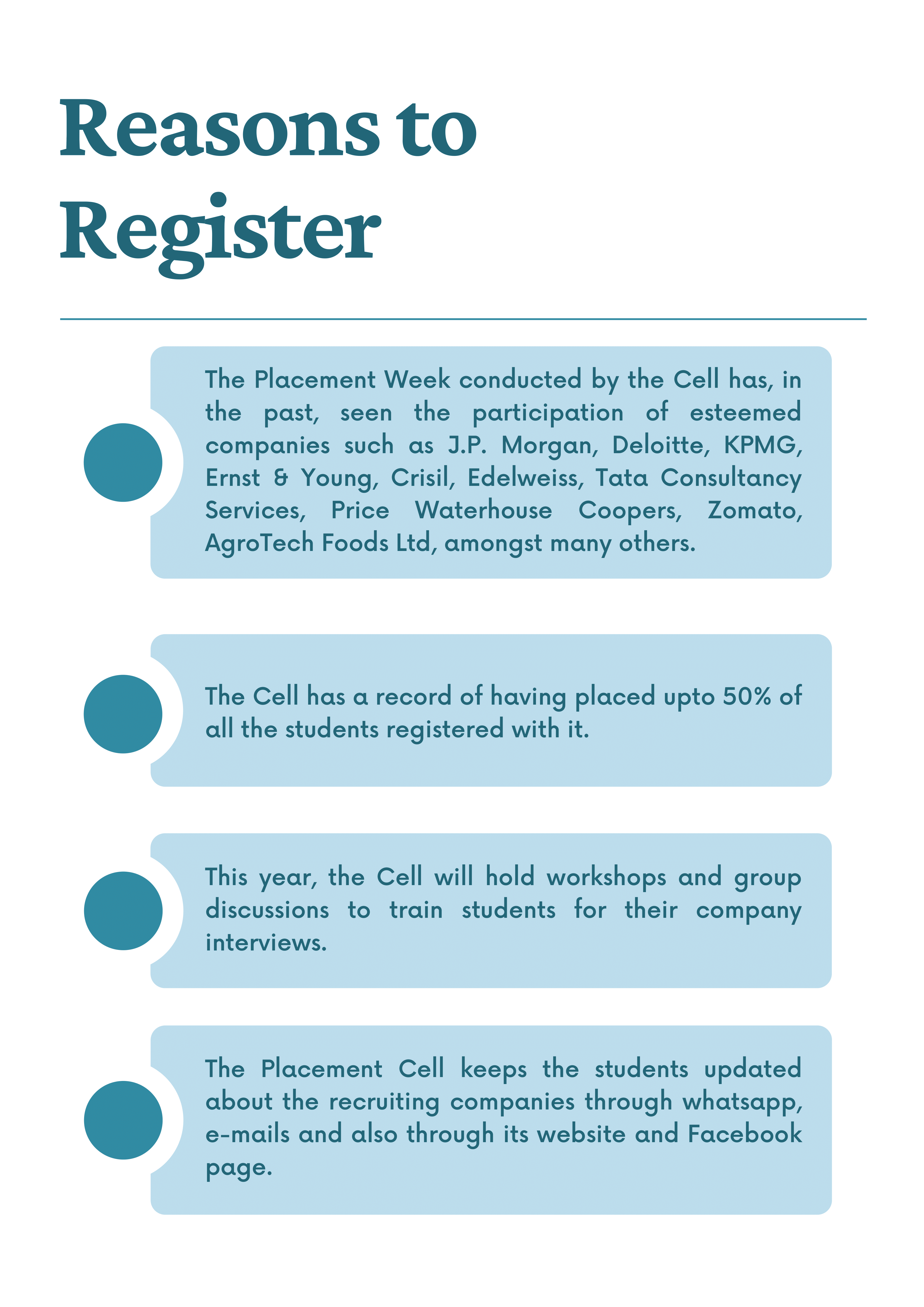 Reasons to Register